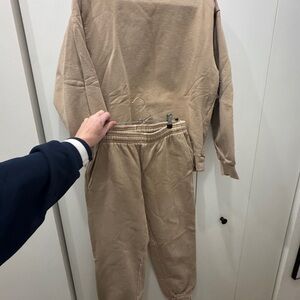 Aritzia Cozy Tan Sweatshirt